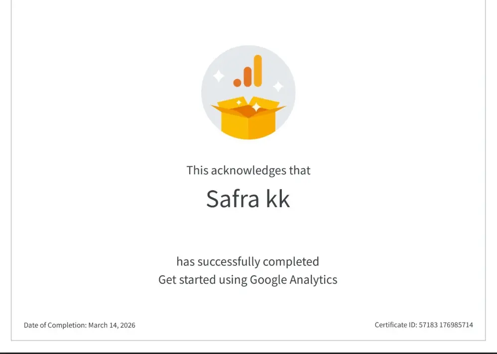 Certificates